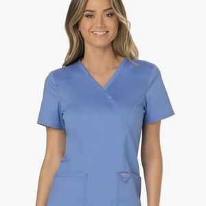 Cherokee Scrub Top Small Ceil Blue